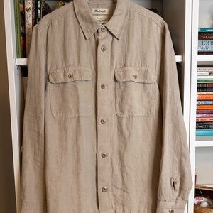 Madewell Linen Shacket.  NWT. Size M
